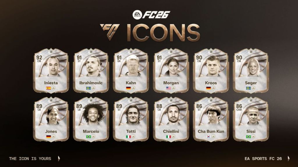 New Icons in FC 26