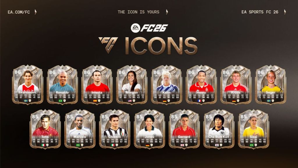 All Debut Icons in FC 26
