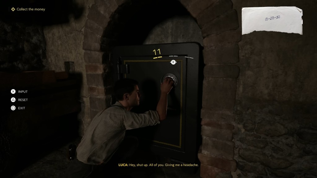 Easy locker puzzles in Mafia The Old Country