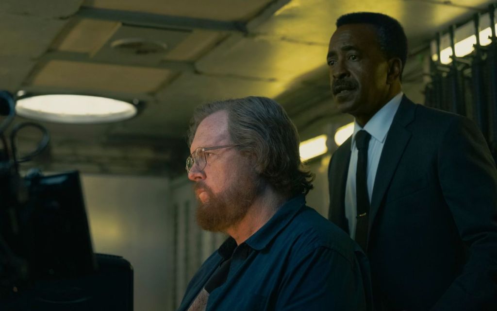 Economos and Langston Fleury in Peacemaker Season 2