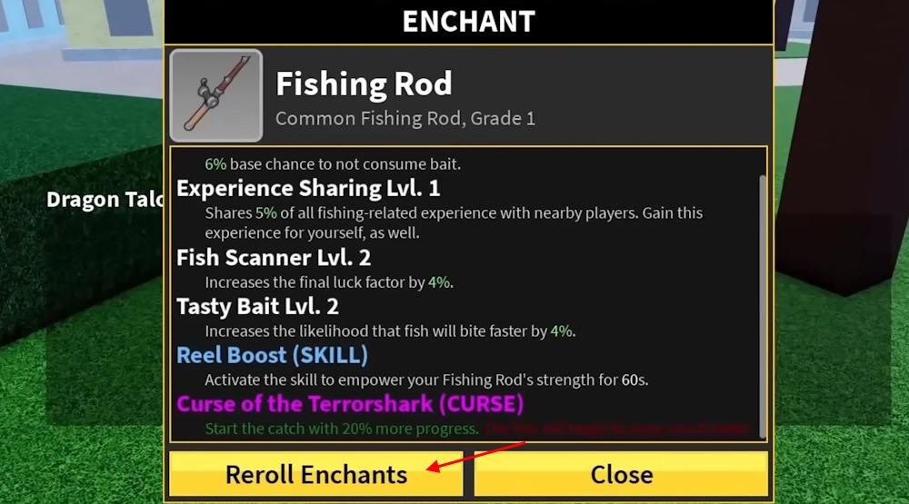 Enchanting rod in Blox Fruits