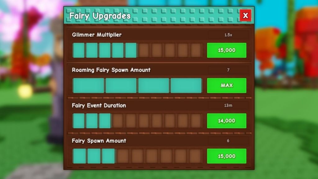 Fairy Upgrades in Grow a Garden