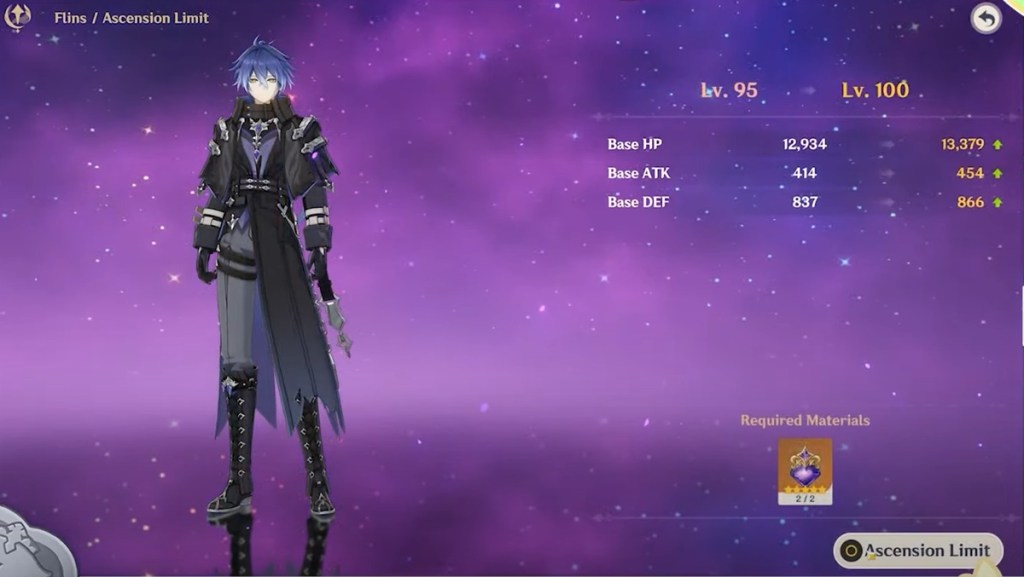 Genshin Impact Masterless Stella Fortuna Increase Character Ascension Limit