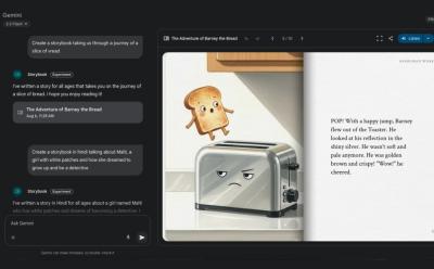 Gooogle Gemini Storybook Feature