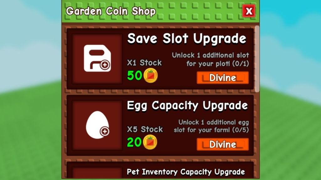 Grow a Garden Ascension Coin Purchases