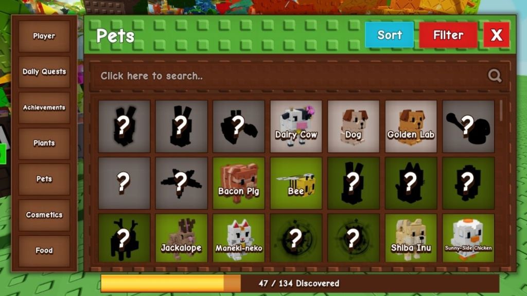 Grow a Garden Pets