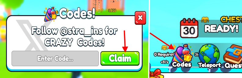 Gym Climb Race Codes redeem