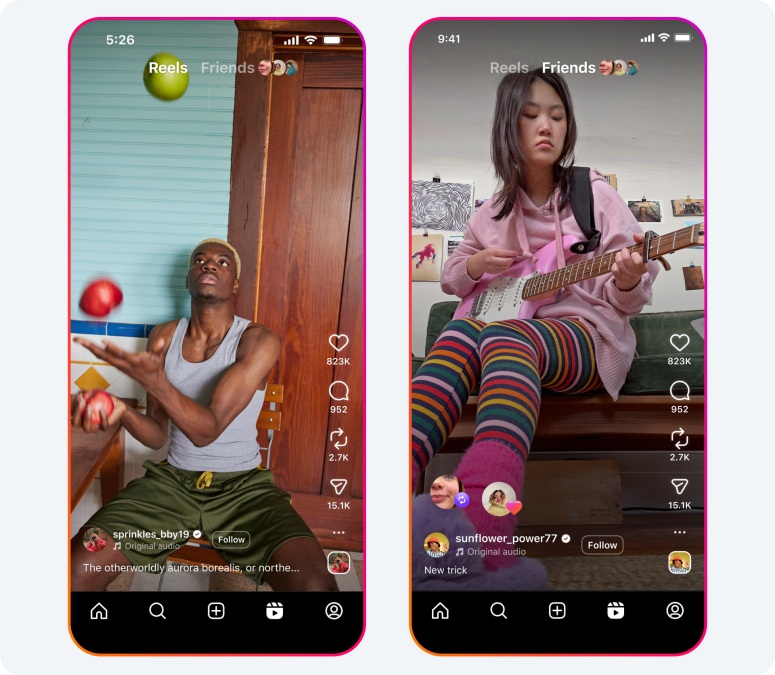 Instagram Friends feed in the app