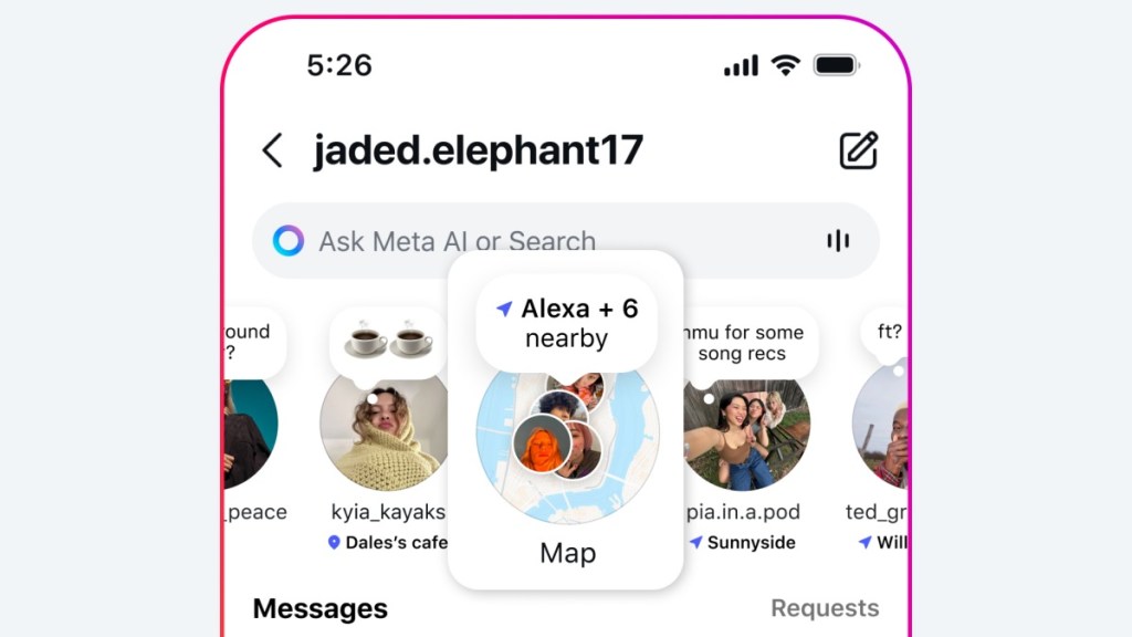 Instagram Map feature location on the app