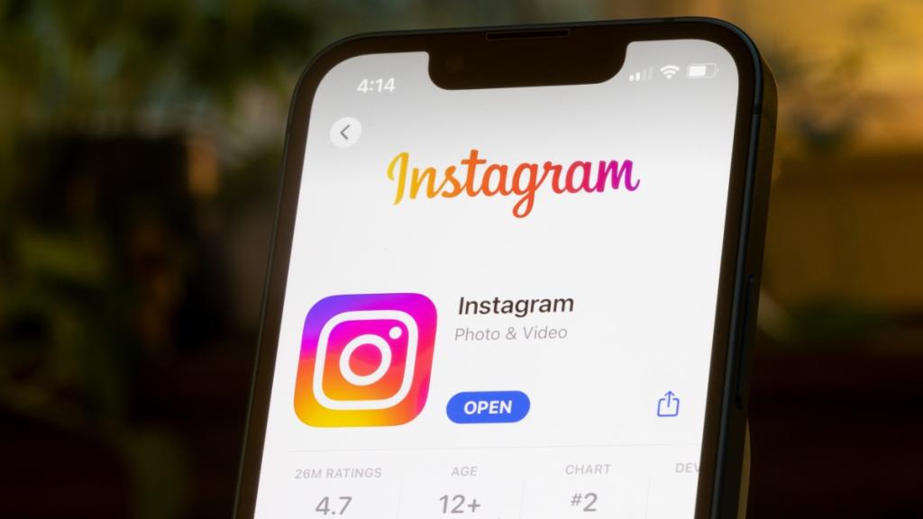Instagram app is seen in the App Store on an iPhone