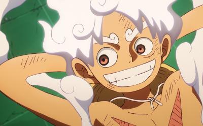 Luffy gear 5 in Egghead island