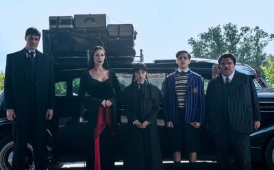 Lurch and The Addams in Wednesday Season 2