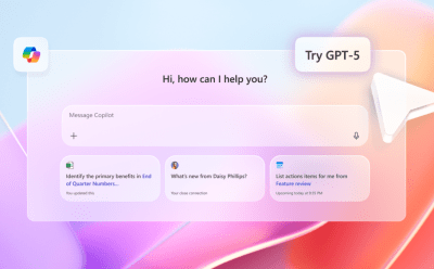Microsoft 365 Copilot featuring GPT-5 model