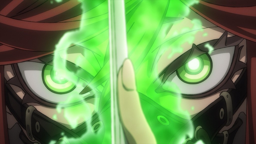 Riyo using her scissors in Gachiakuta anime