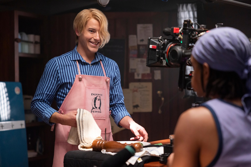 Sanji cooking in One Piece live action