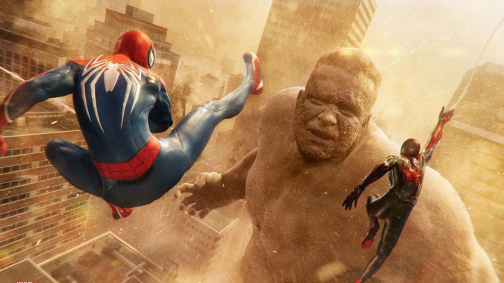 Sandman boss fight in Spider-Man 2