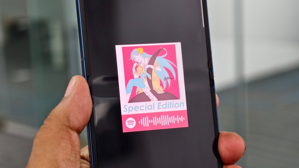 Spotify Song Code Showing on an Android Phone