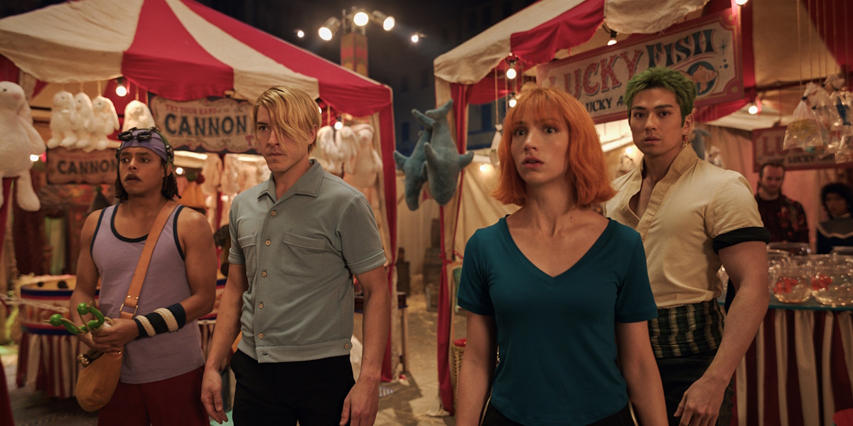 Straw Hats in Logue Town in One Piece live action