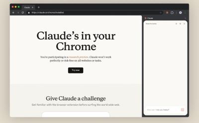 anthropic launches claude for chrome to perform actions in your browser