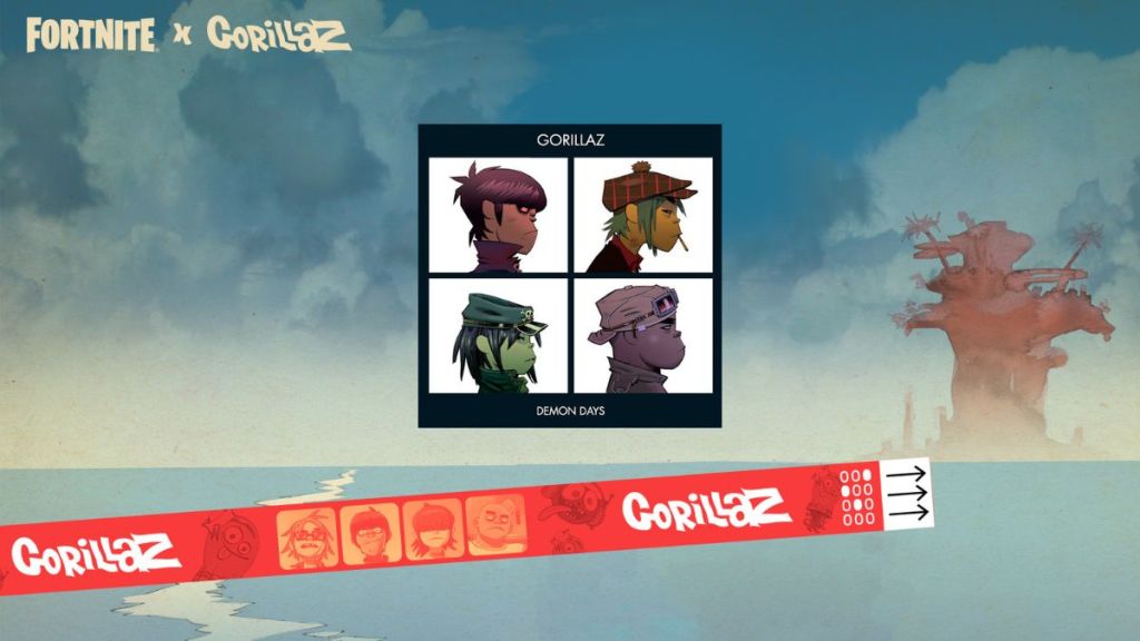 Fortnite Gorillaz Dare Jam Track