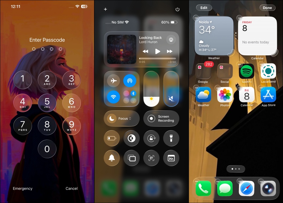 iOS 26 Public Beta 2 Lockscreen and home page changes