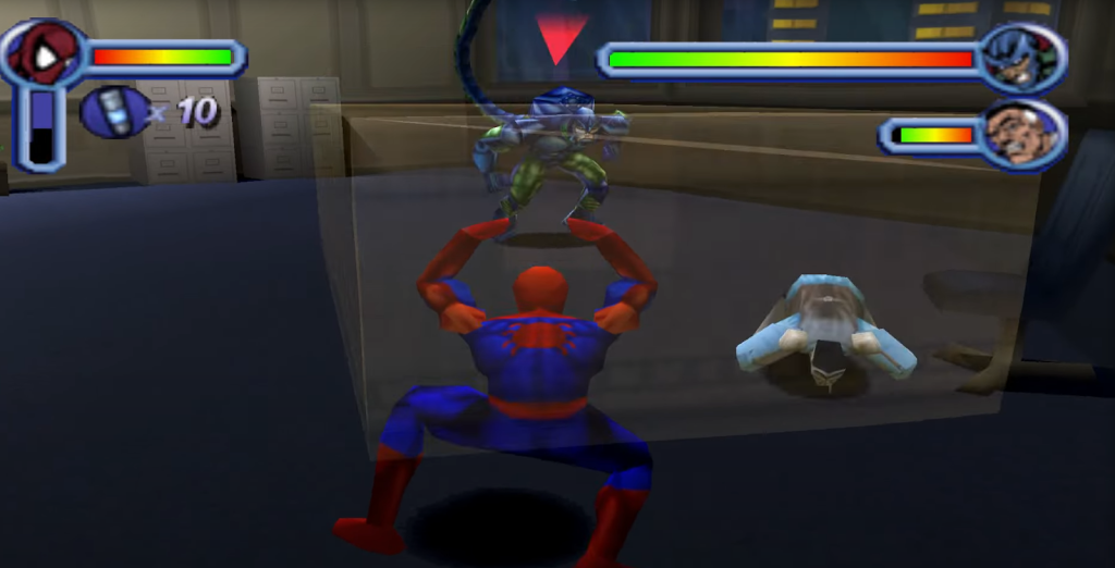 Spider-Man vs Scorpion in Spider-Man 2000
