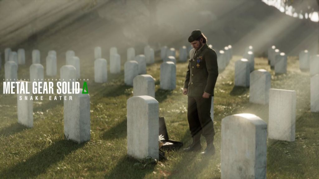 Snake at Boss' Grave in MGS Delta