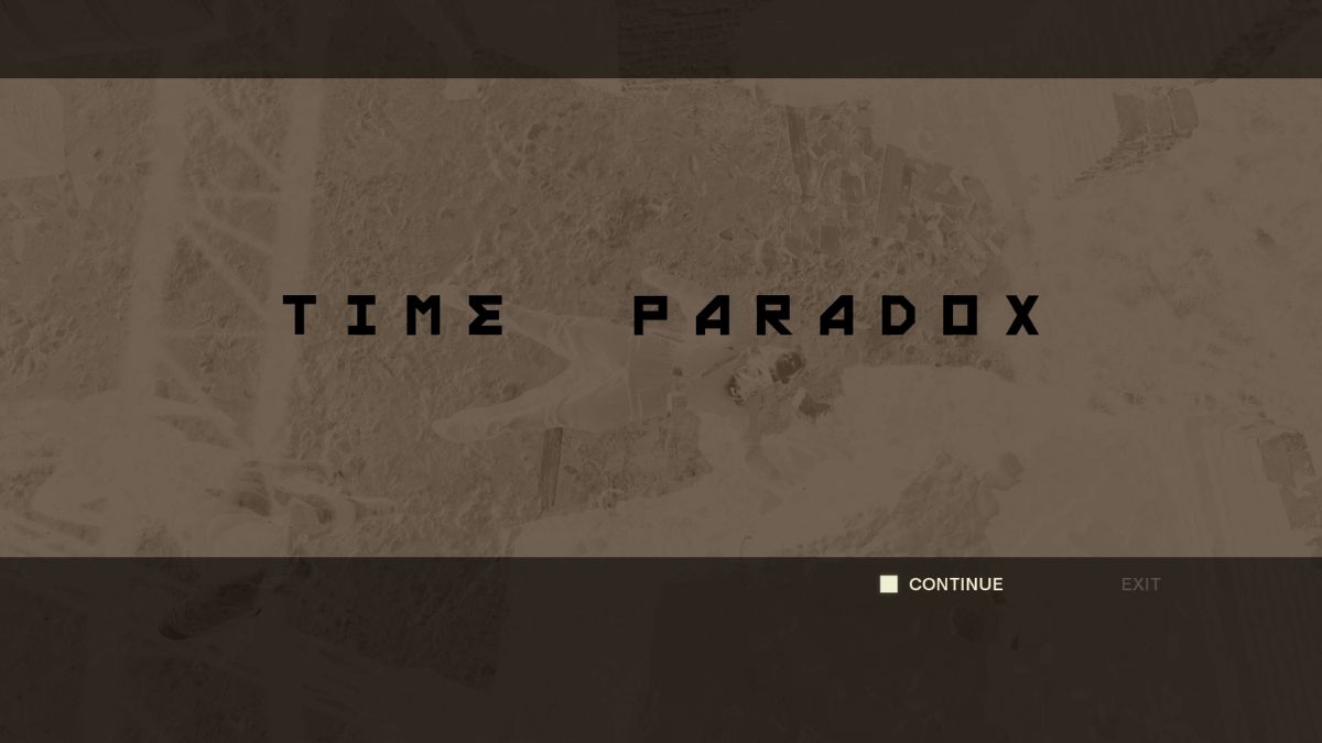 Time Paradox in MGS Delta