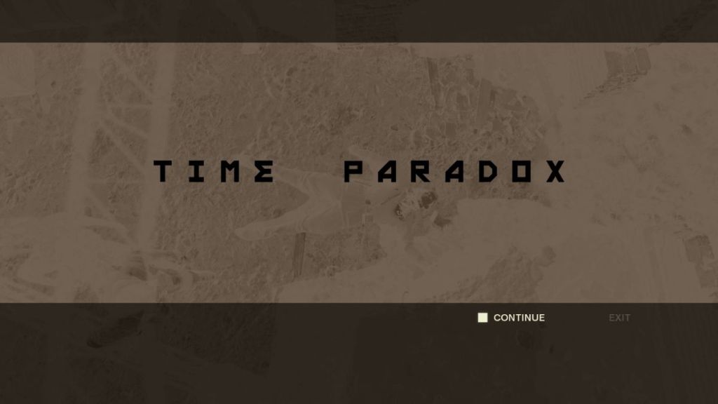 Time Paradox in MGS Delta