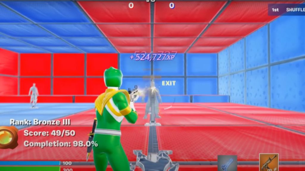 Red Vs Blue Shuffle Gamer XP Map