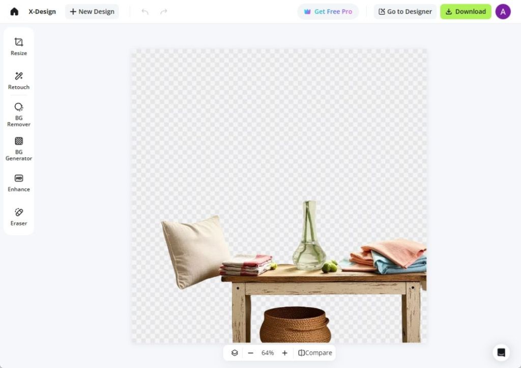 x-design background removal demo