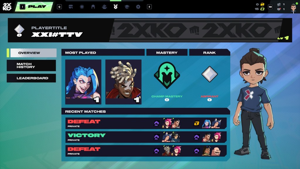 2XKO player profile