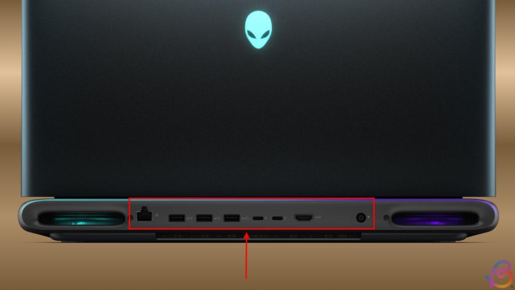 Alienware rear ports