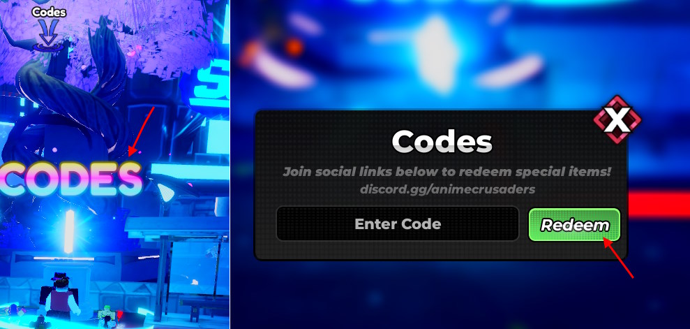 Anime Crusaders codes redeem