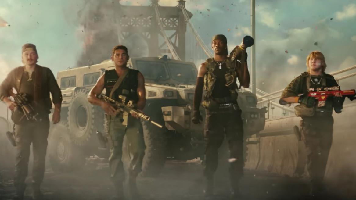 Morgan Wallen, Zac Efron, Jimmy Butler, and Paddy Pimblett in the Battlefield 6 Live Action Trailer