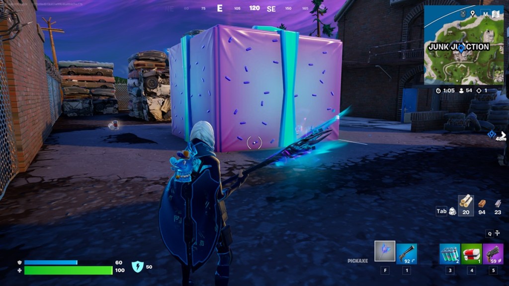 Birthday Present after being placed in Fortnite