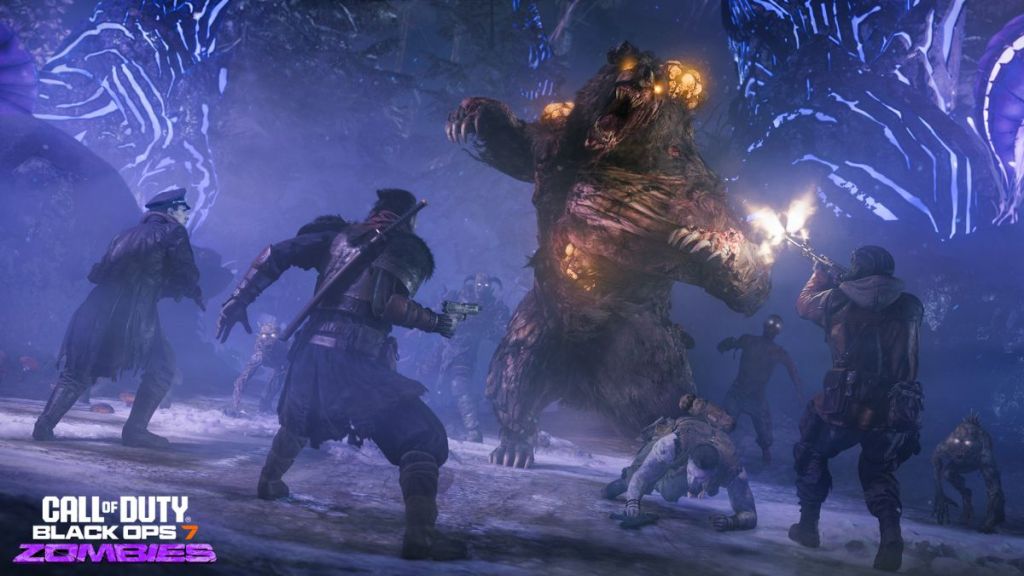 Fighting the Zursa in Black Ops 7 Zombies