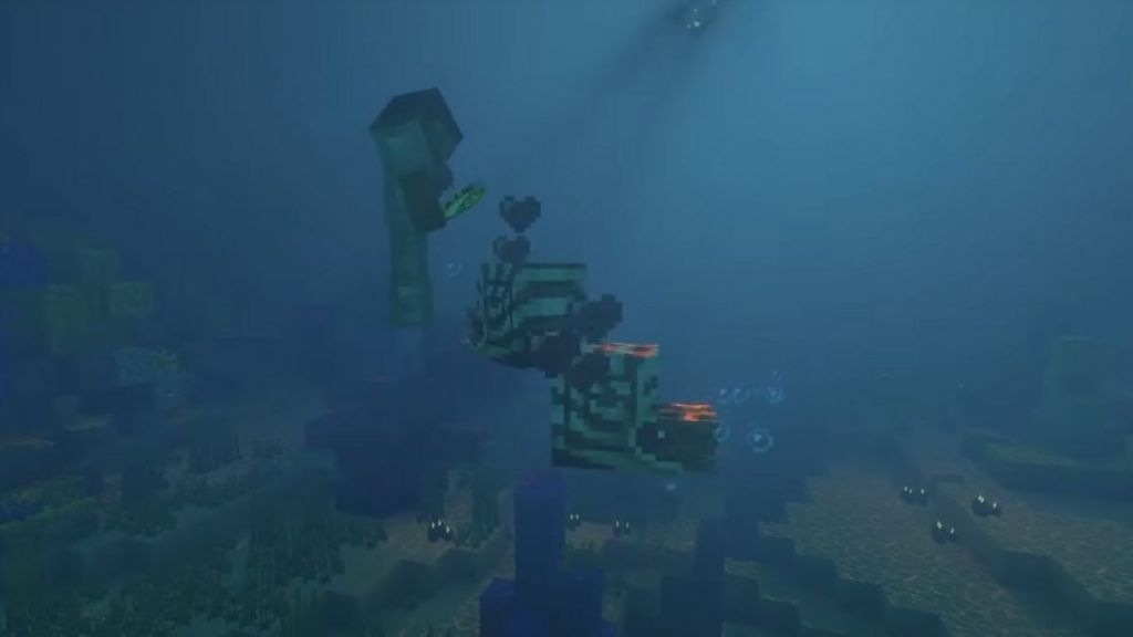 Breeding Two Nautilus in Minecraft