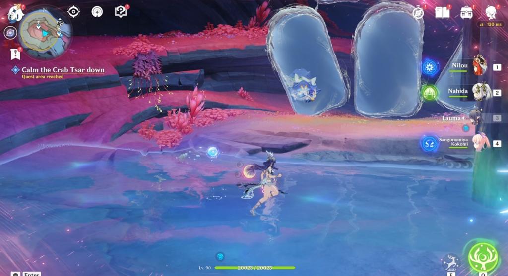Calm the Crab Tsar Down Genshin Impact
