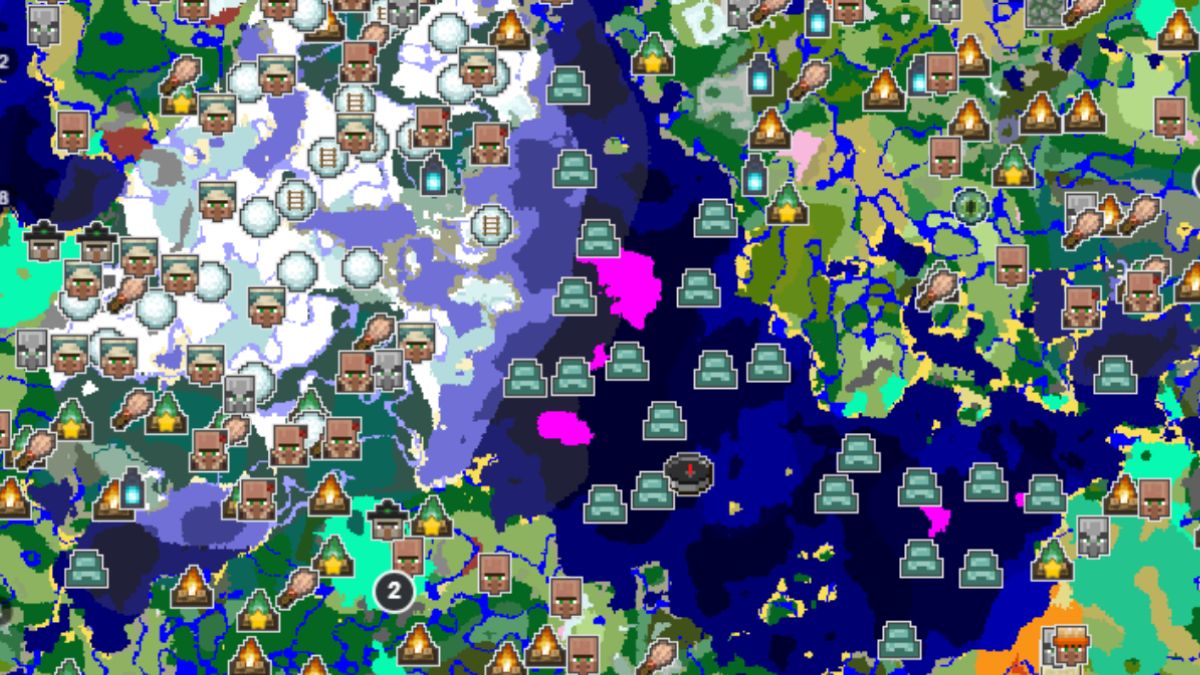 Cherry Grove Valley with Villages and Outpost map