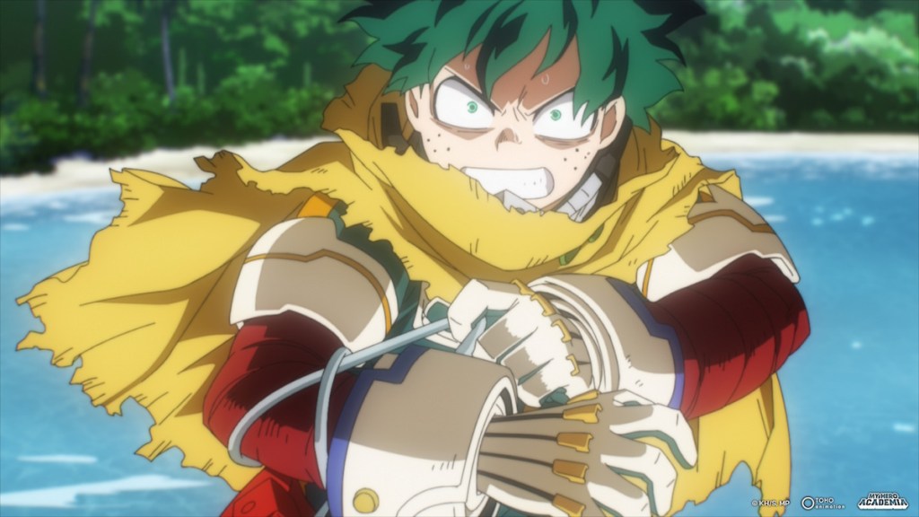 Deku panicking in My Hero Academia season 8