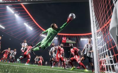 Neuer making a save in EA FC 26