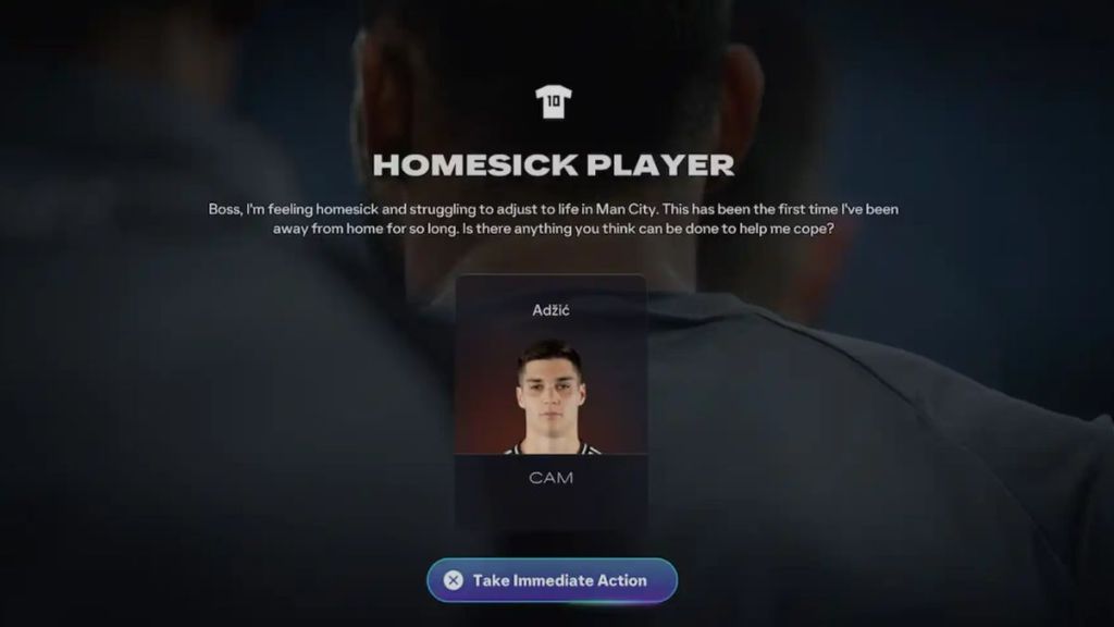 EA FC 26 Career Mode Homesick Player Event
