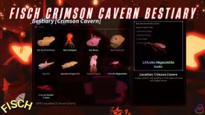 How to Complete Crimson Cavern Bestiary in Fisch