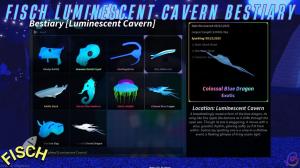 How to Complete Luminescent Cavern Bestiary in Fisch