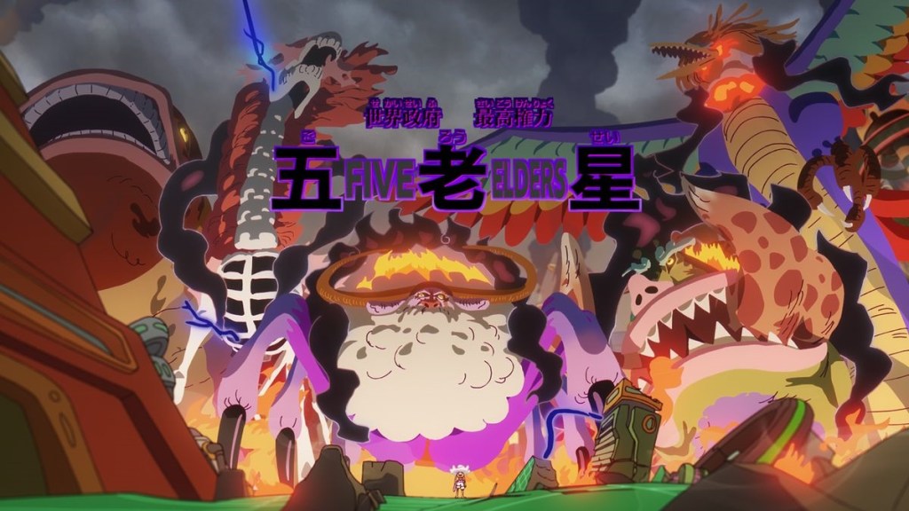 Five Elders devil forms in One Piece