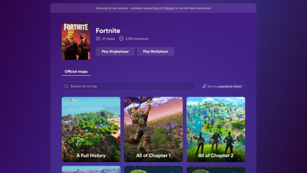 Fortnite Geoguessr Multiplayer with Friends