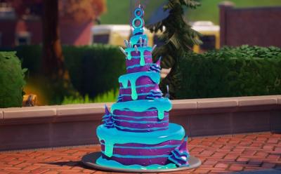 Fortnite birthday rewards cake