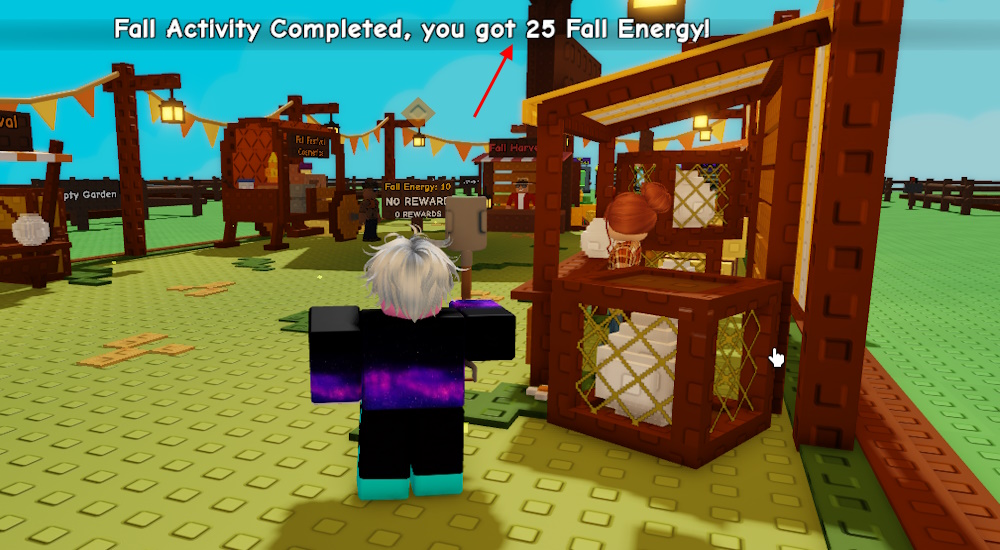Get Fall Energy from activity in Grow a Garden