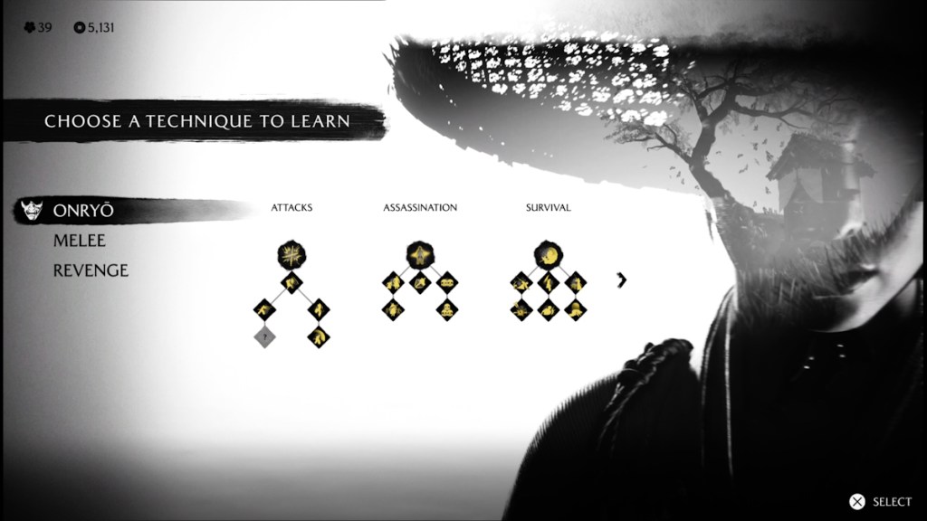 Ghost of Yotei skill tree
